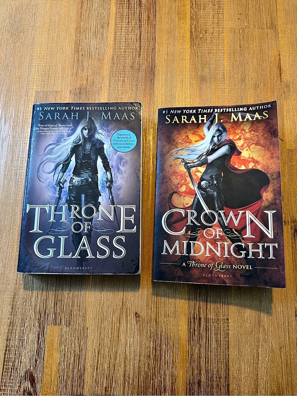 Throne of Glass and Crown of Midnight Original Covers